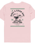 GUSTATORY Have A Good Day Organic Cotton Embroidered T-Shirt