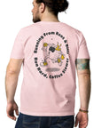 GUSTATORY Coffee Over Bills Organic Cotton Embroidered T-Shirt