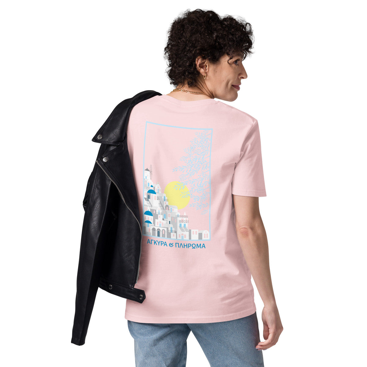 Santorini Landmark Organic Cotton T-Shirt