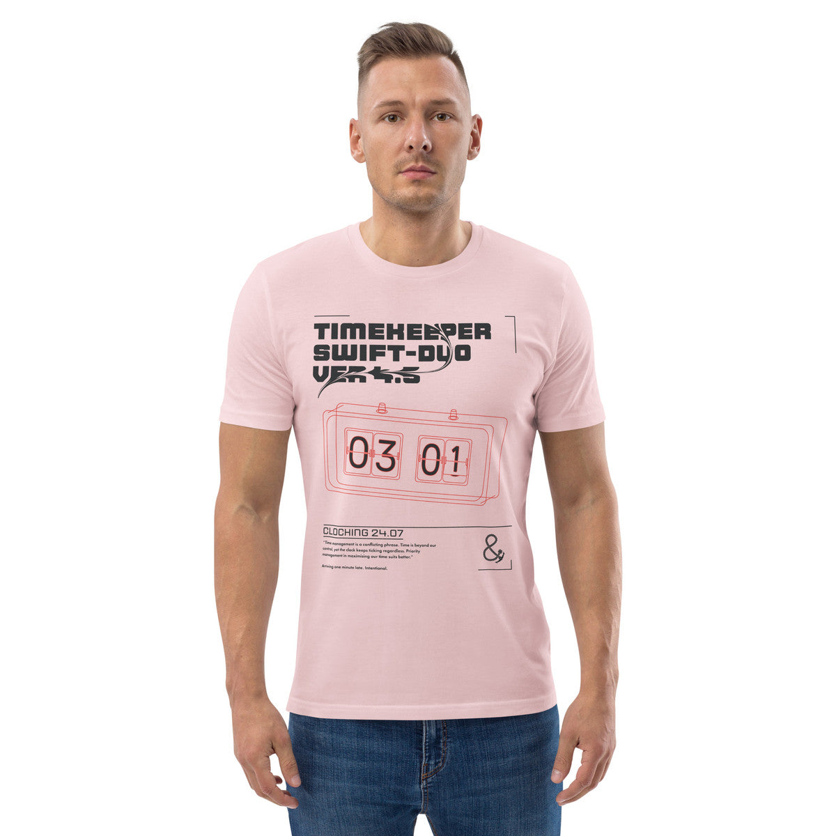 Timekeeper Swift-Duo Ver 4.5 Clock Archives Organic Cotton T-Shirt