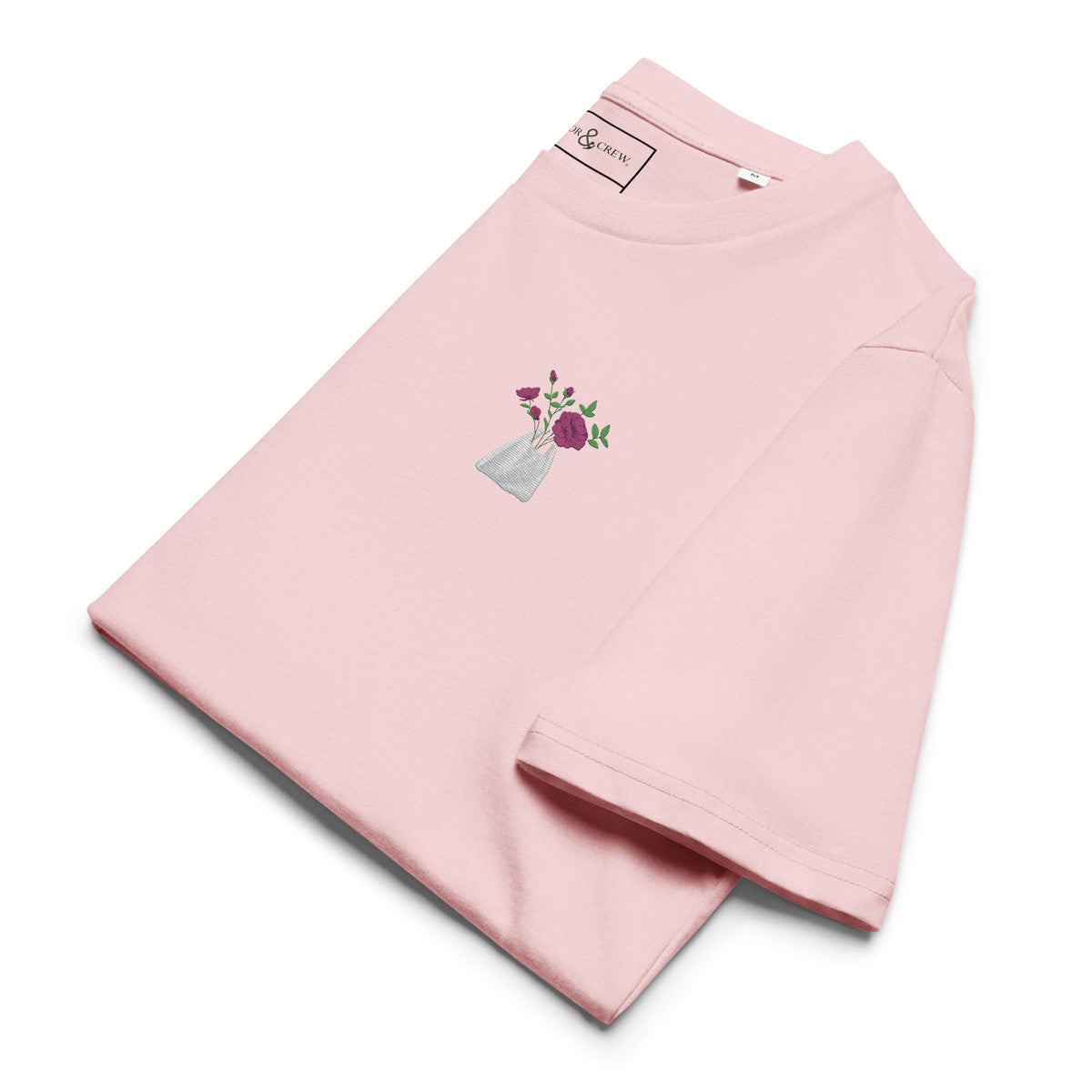 Peony Garden Dystopia Organic Cotton Embroidered T-Shirt