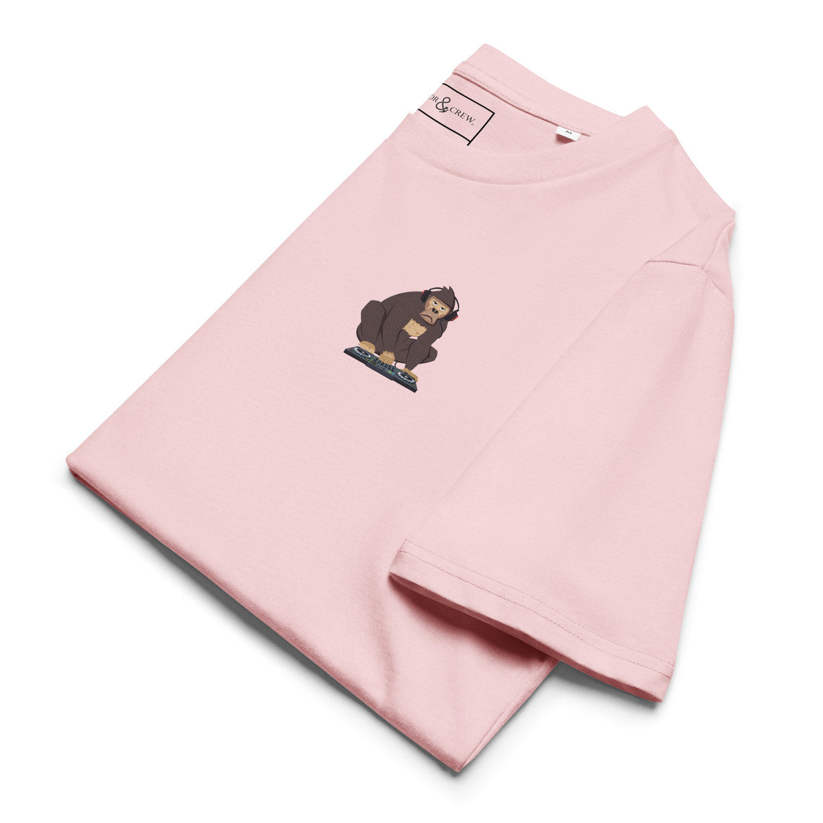 The DJ Monkey Organic Cotton Embroidered T-Shirt