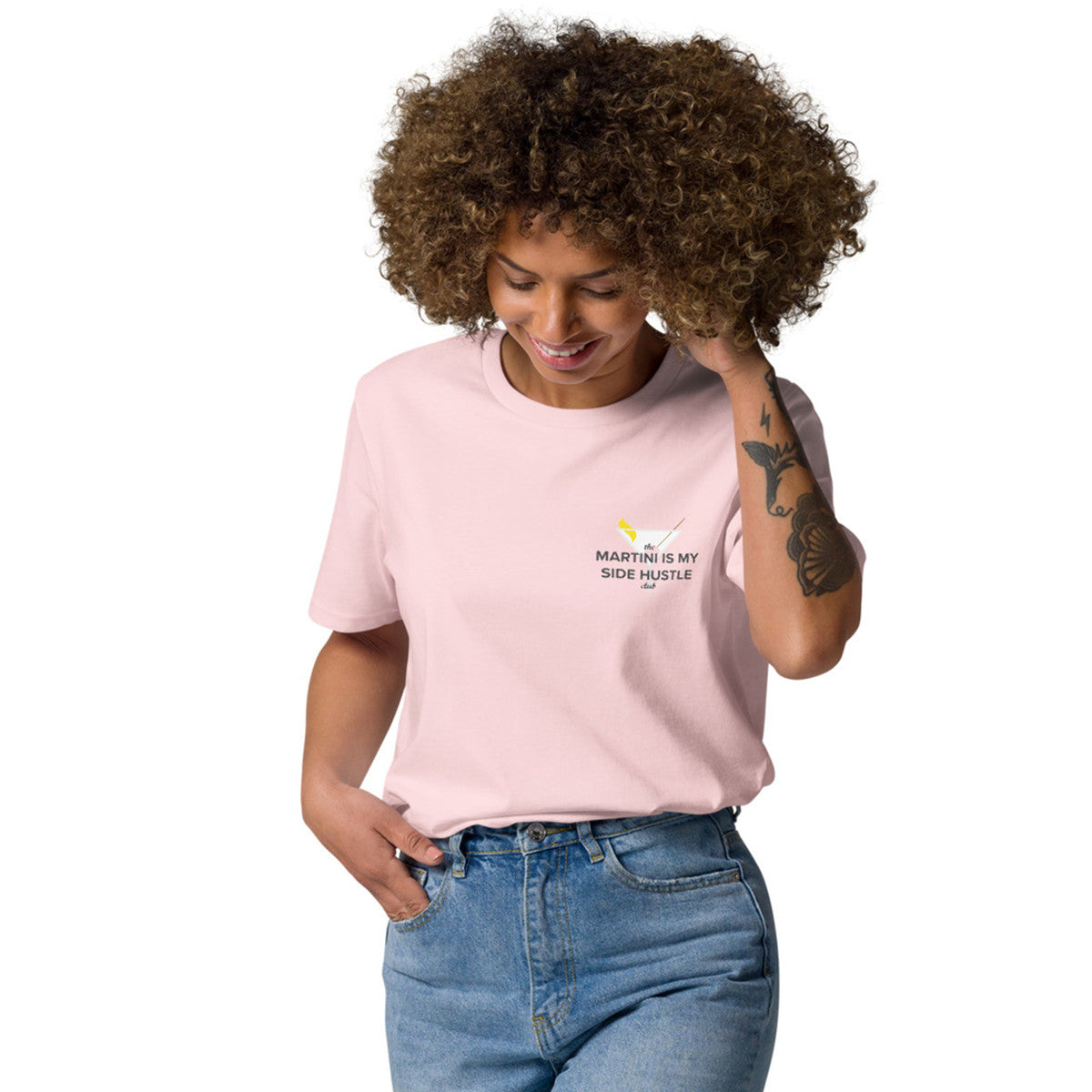 Martini Is My Side Hustle Club Organic Cotton T-Shirt