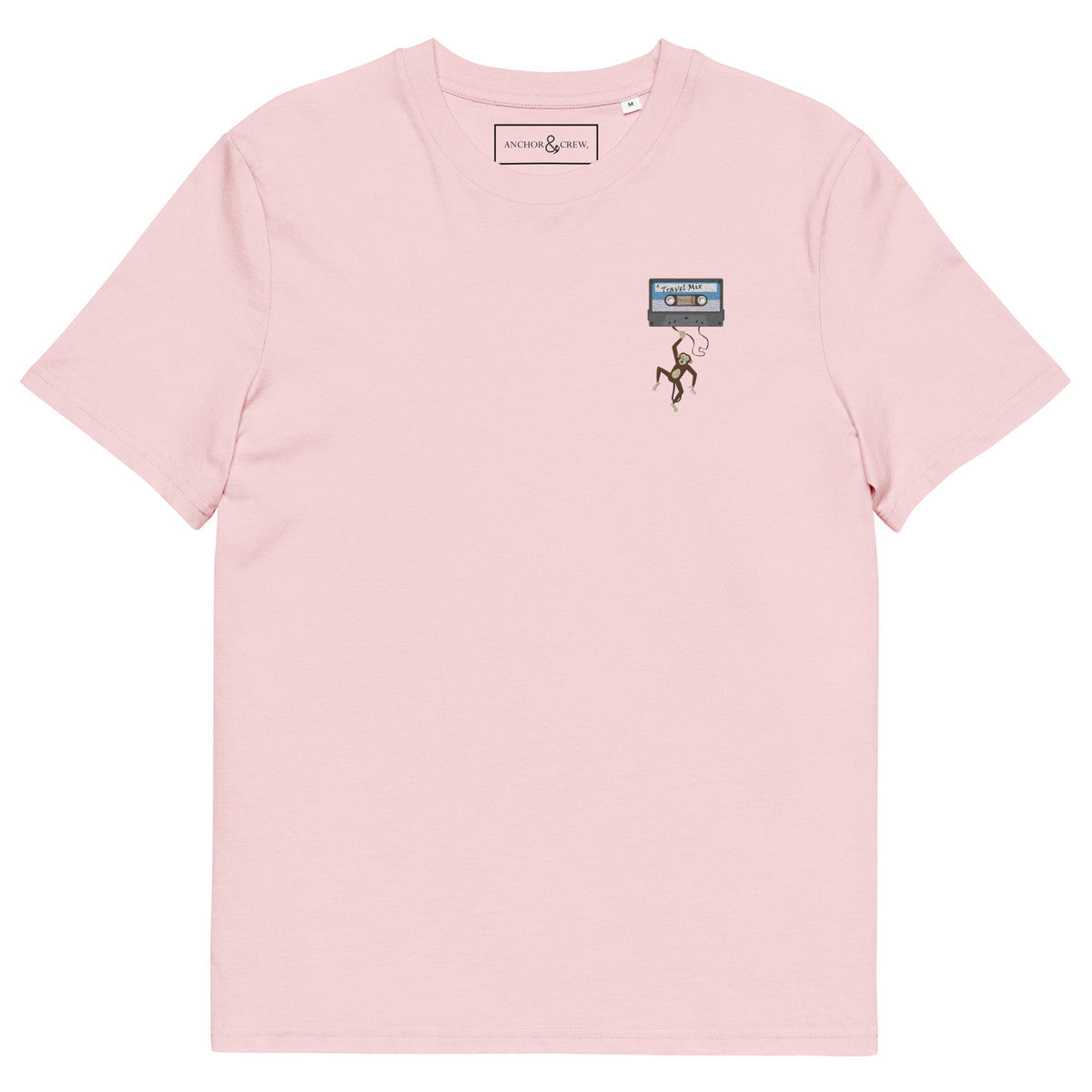 The Cassette Monkey Organic Cotton Embroidered T-Shirt