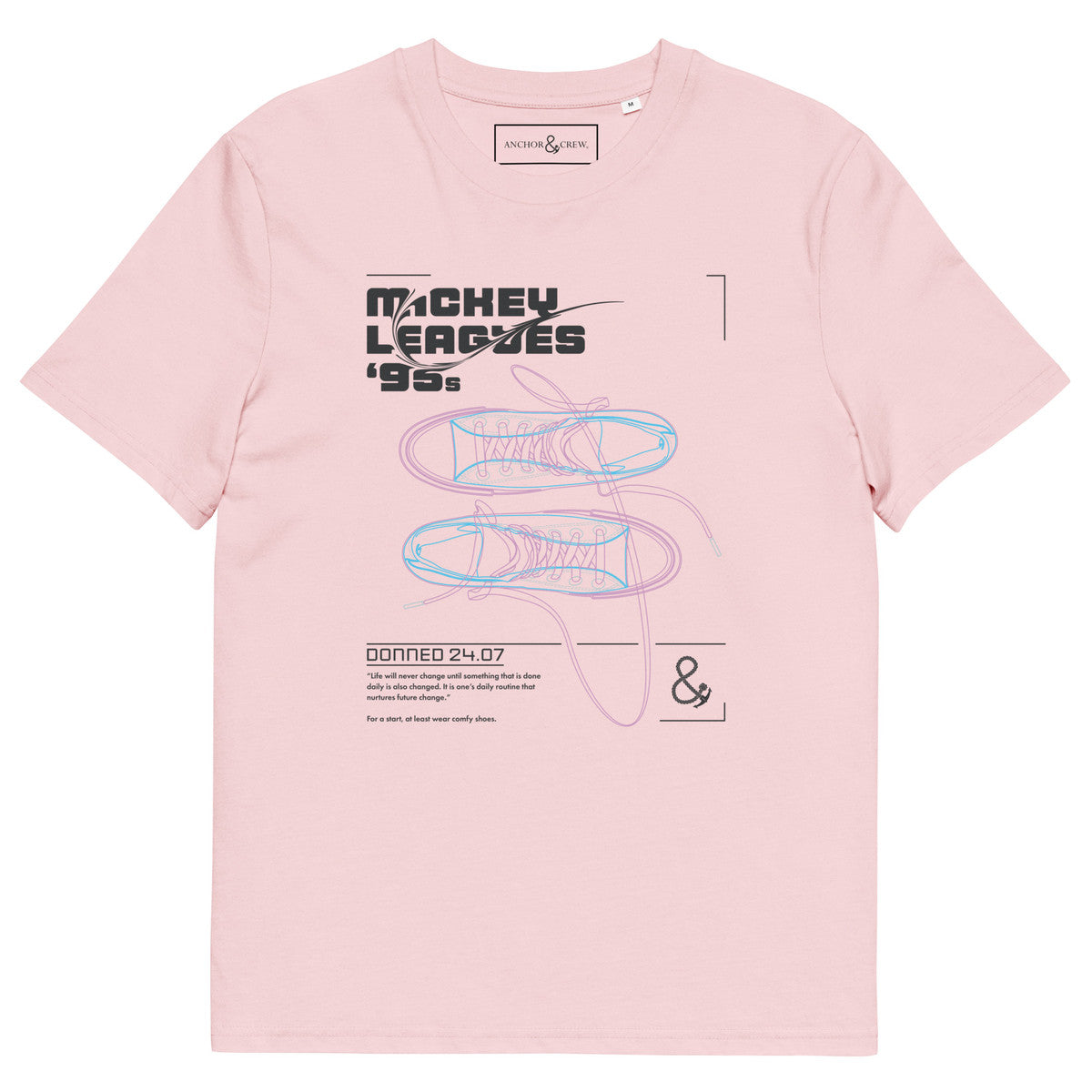 Mickey Leagues 95s Hi Tops Archives Organic Cotton T-Shirt