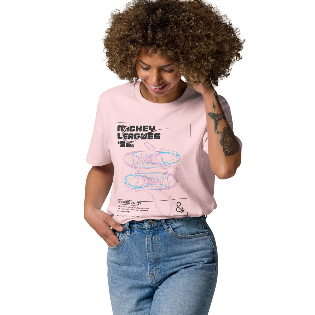 Mickey Leagues 95s Hi Tops Archives Organic Cotton T-Shirt