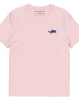 Shark Gone Swimming In The Wild Organic Cotton Embroidered T-Shirt