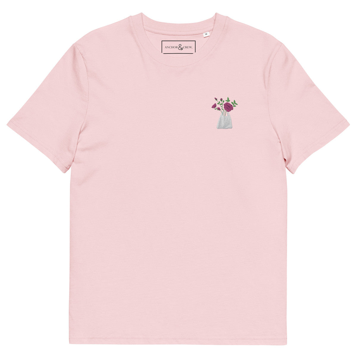 Peony Garden Dystopia Organic Cotton Embroidered T-Shirt
