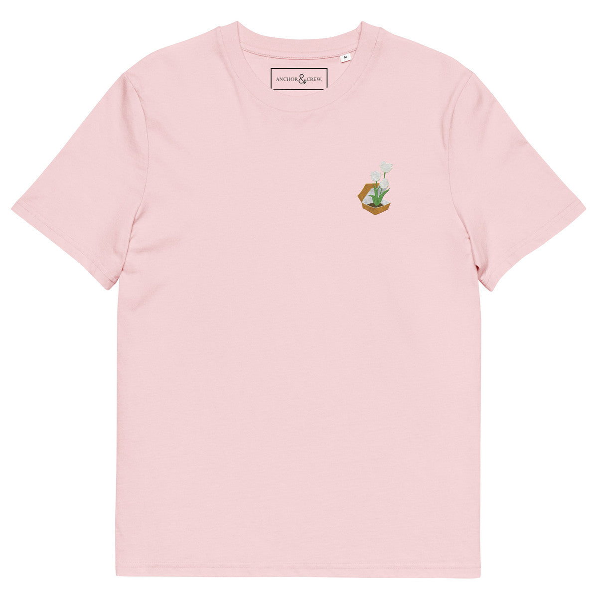 Tulip Garden Dystopia Organic Cotton Embroidered T-Shirt
