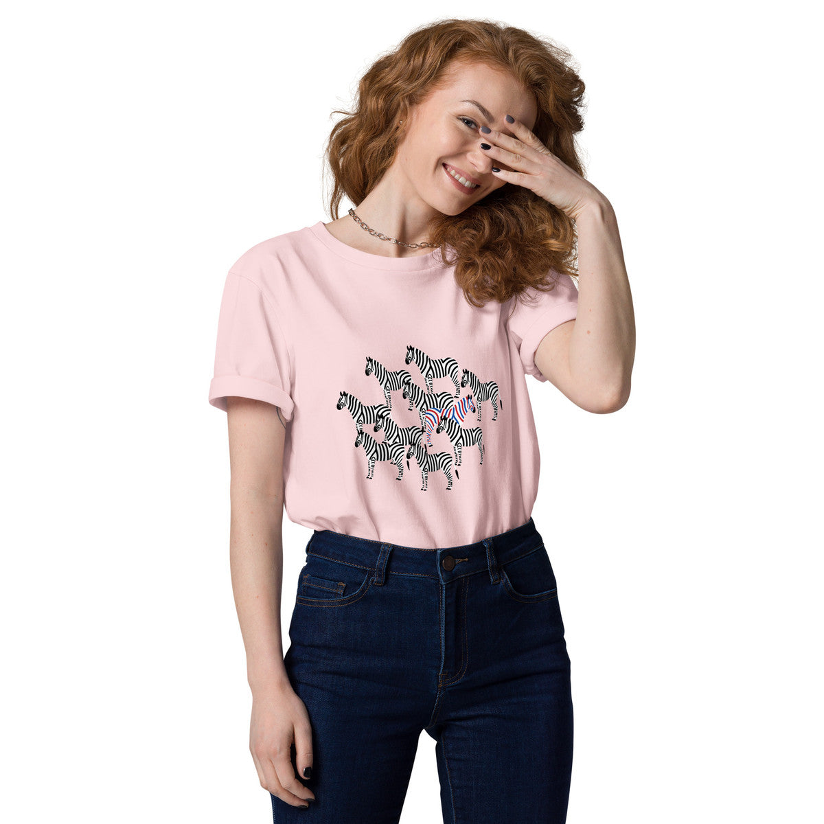 Zebra Where's William Going? Organic Cotton T-Shirt