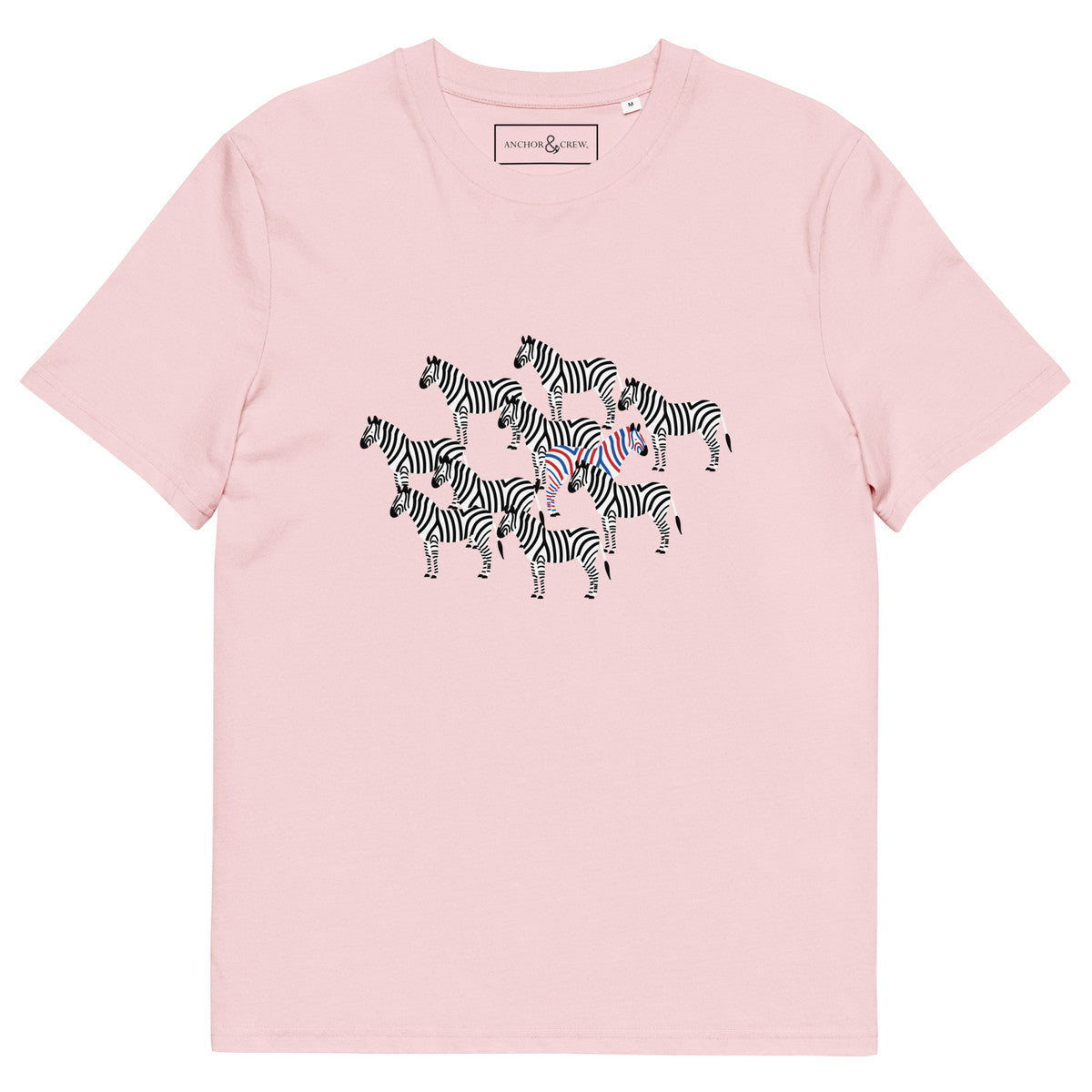 Zebra Where's William Going? Organic Cotton T-Shirt