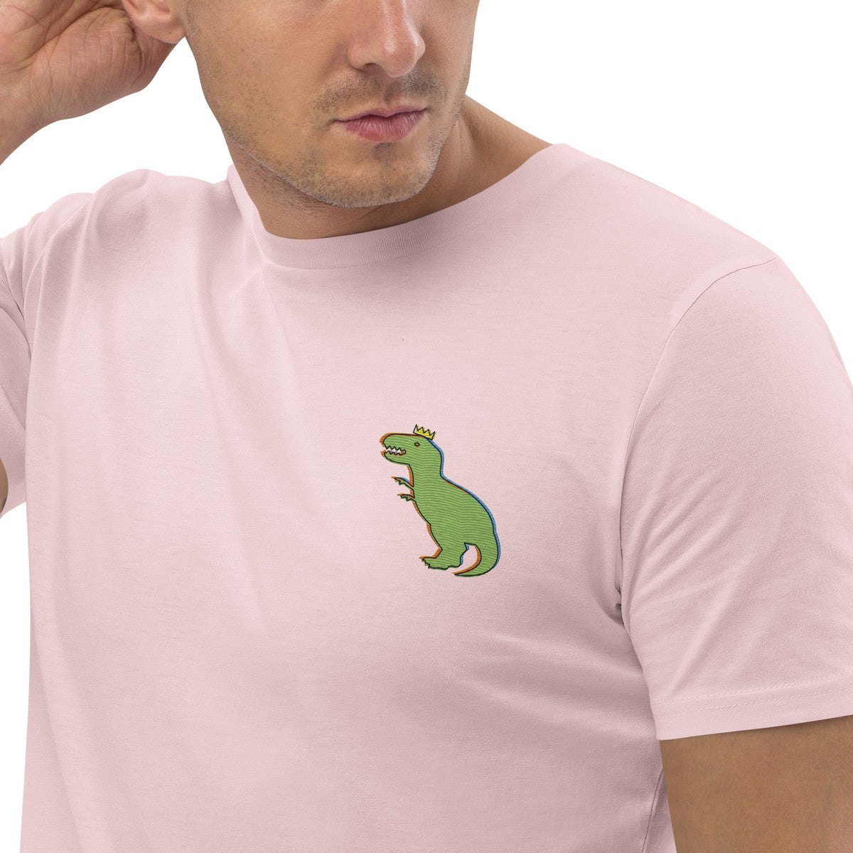 T-Rex Snap Dancin' In The Wild Organic Cotton Embroidered T-Shirt