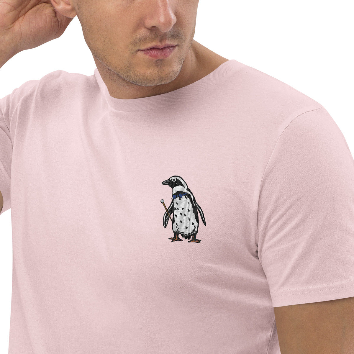 Penguin Suit Actual Life Organic Cotton Embroidered T-Shirt