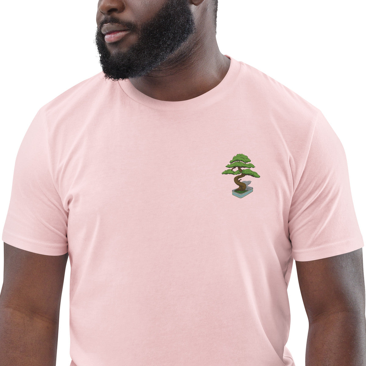 Bonsai Garden Dystopia Organic Cotton Embroidered T-Shirt