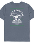 GUSTATORY Have A Good Day Organic Cotton Embroidered T-Shirt