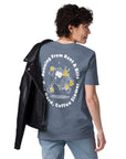 GUSTATORY Coffee Over Bills Organic Cotton Embroidered T-Shirt