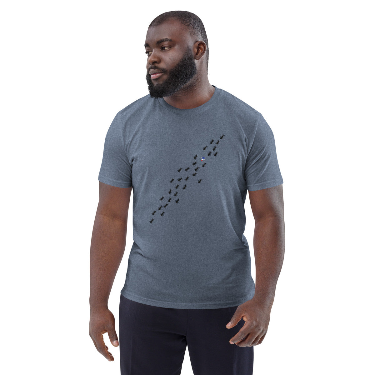 Ants Where's William Going? Organic Cotton T-Shirt