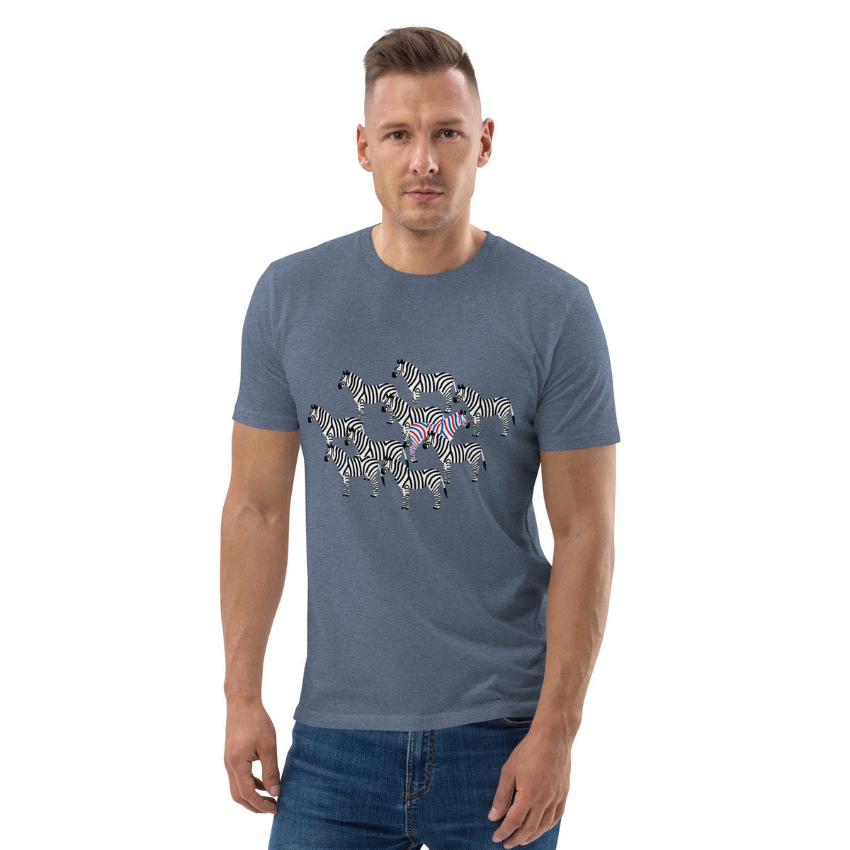 Zebra Where's William Going? Organic Cotton T-Shirt