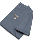 The Drummer Monkey Organic Cotton Embroidered T-Shirt