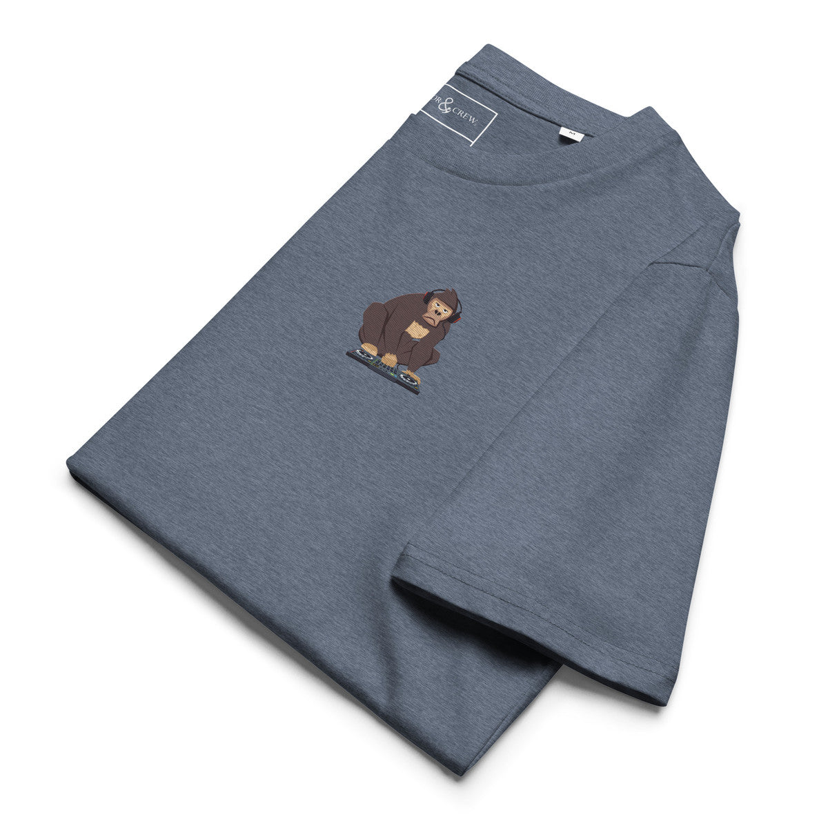 The DJ Monkey Organic Cotton Embroidered T-Shirt