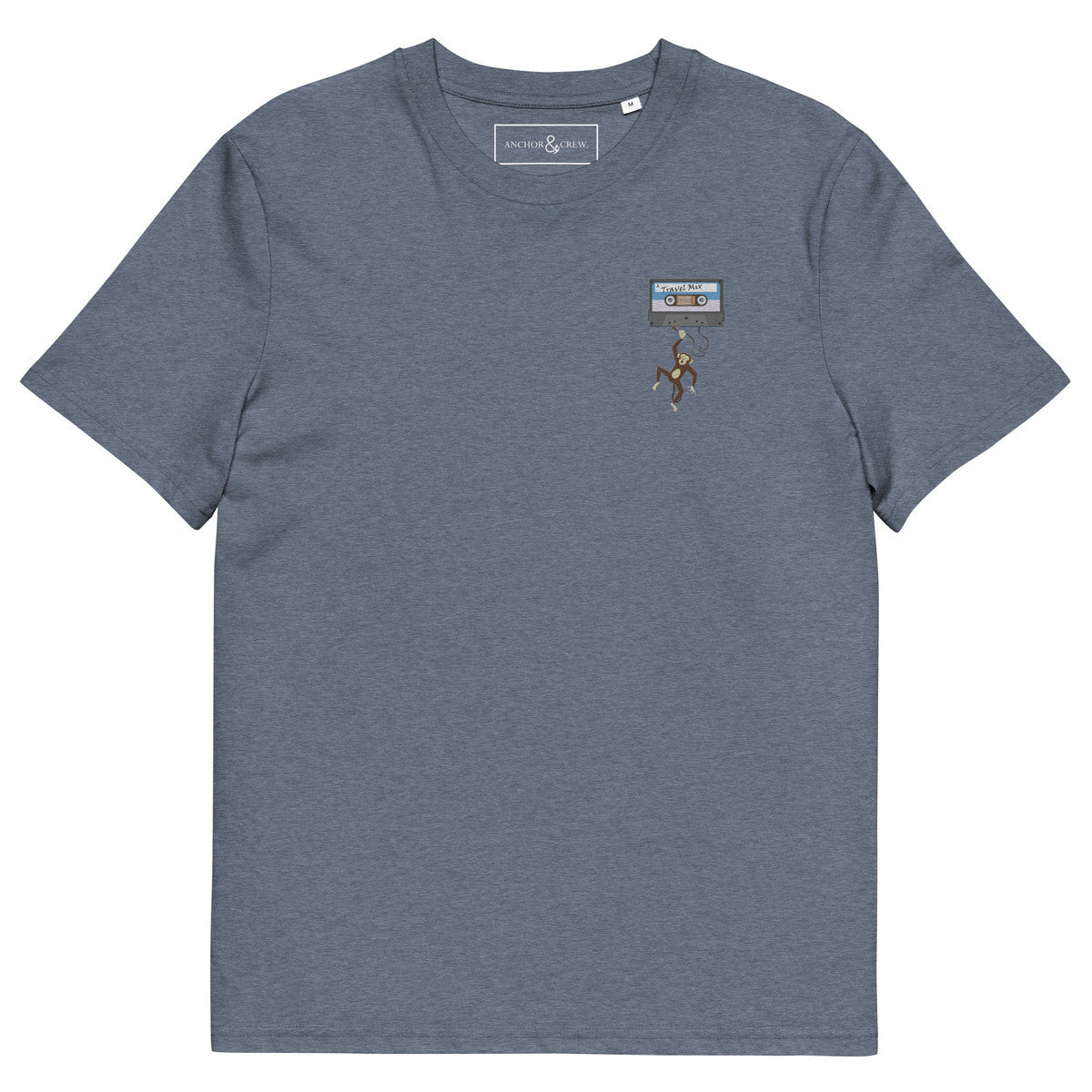 The Cassette Monkey Organic Cotton Embroidered T-Shirt