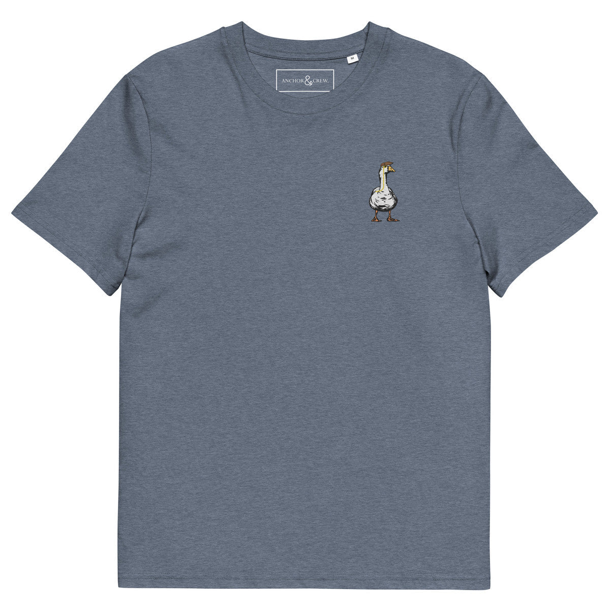 Dapper Duck Actual Life Organic Cotton Embroidered T-Shirt