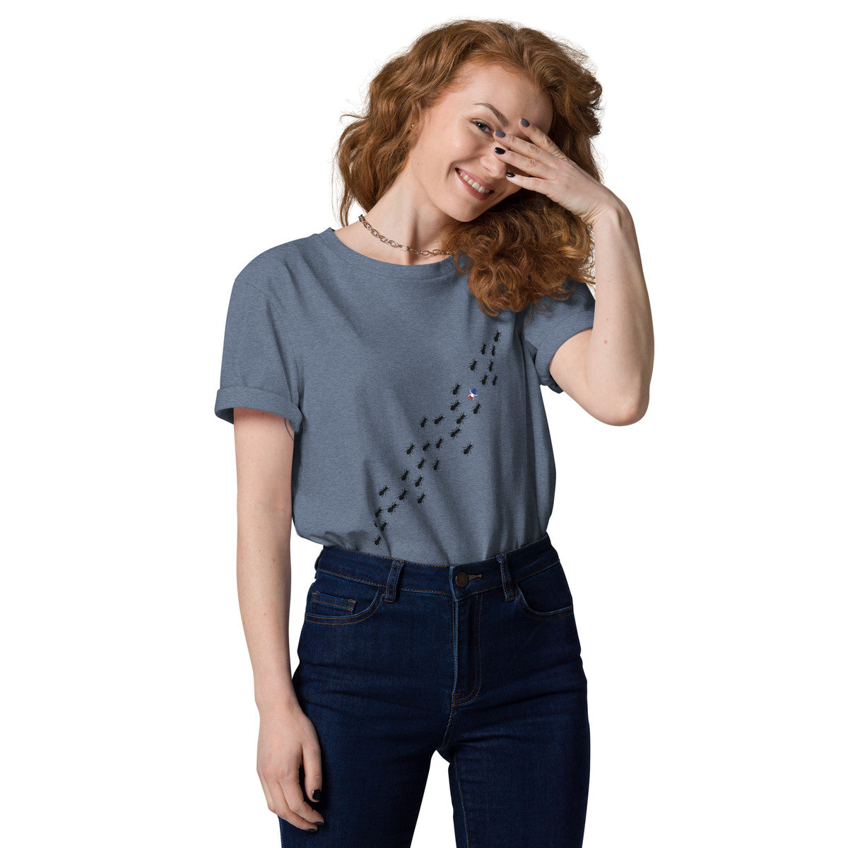 Ants Where's William Going? Organic Cotton T-Shirt