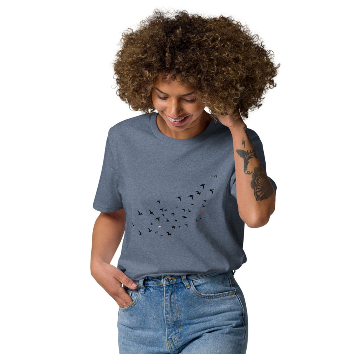 Birds Where's William Going? Organic Cotton T-Shirt