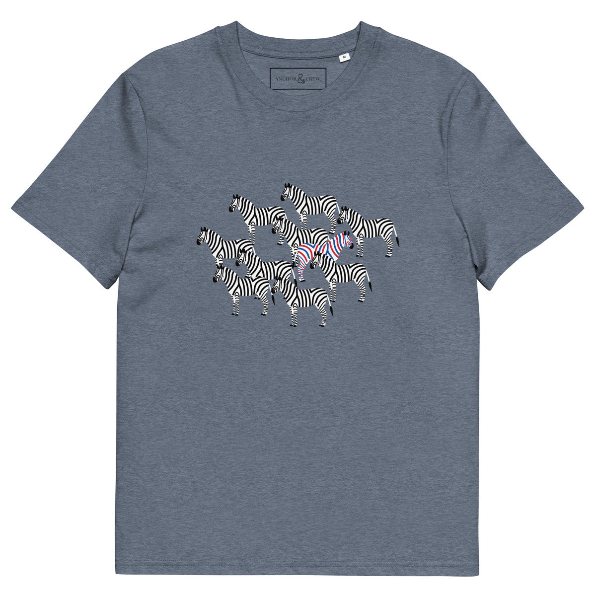 Zebra Where's William Going? Organic Cotton T-Shirt