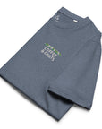 GUSTATORY Coffee & Chats Organic Cotton Embroidered T-Shirt