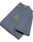 GUSTATORY Coffee Over Bills Organic Cotton Embroidered T-Shirt