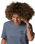 GUSTATORY Melbourne Coffee Scene Organic Cotton Embroidered T-Shirt