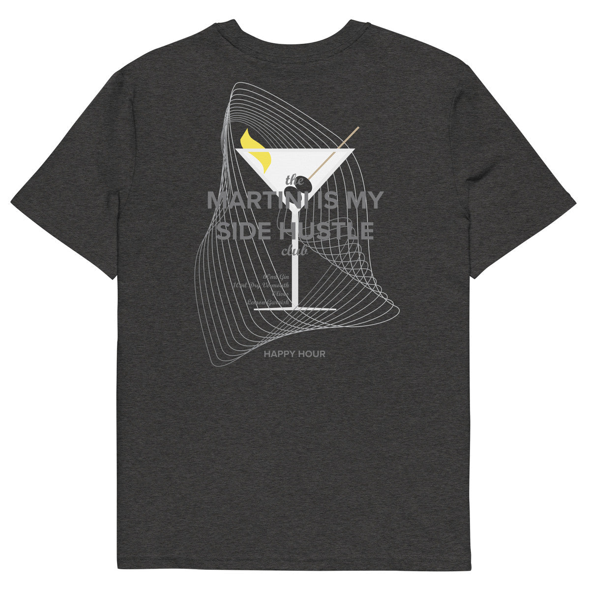 Martini Is My Side Hustle Club Organic Cotton T-Shirt