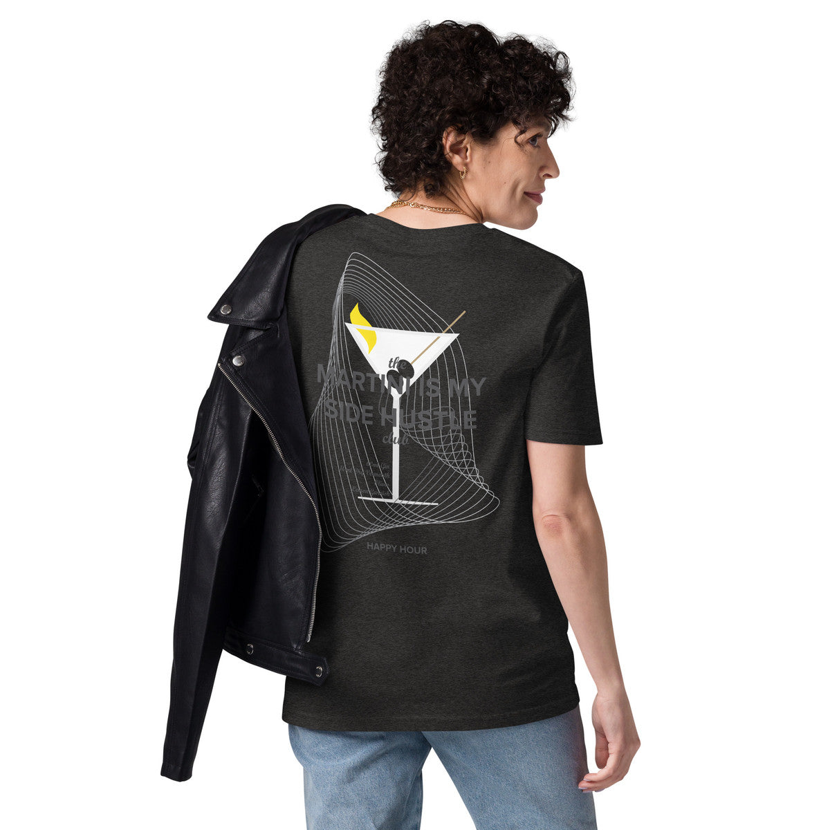 Martini Is My Side Hustle Club Organic Cotton T-Shirt