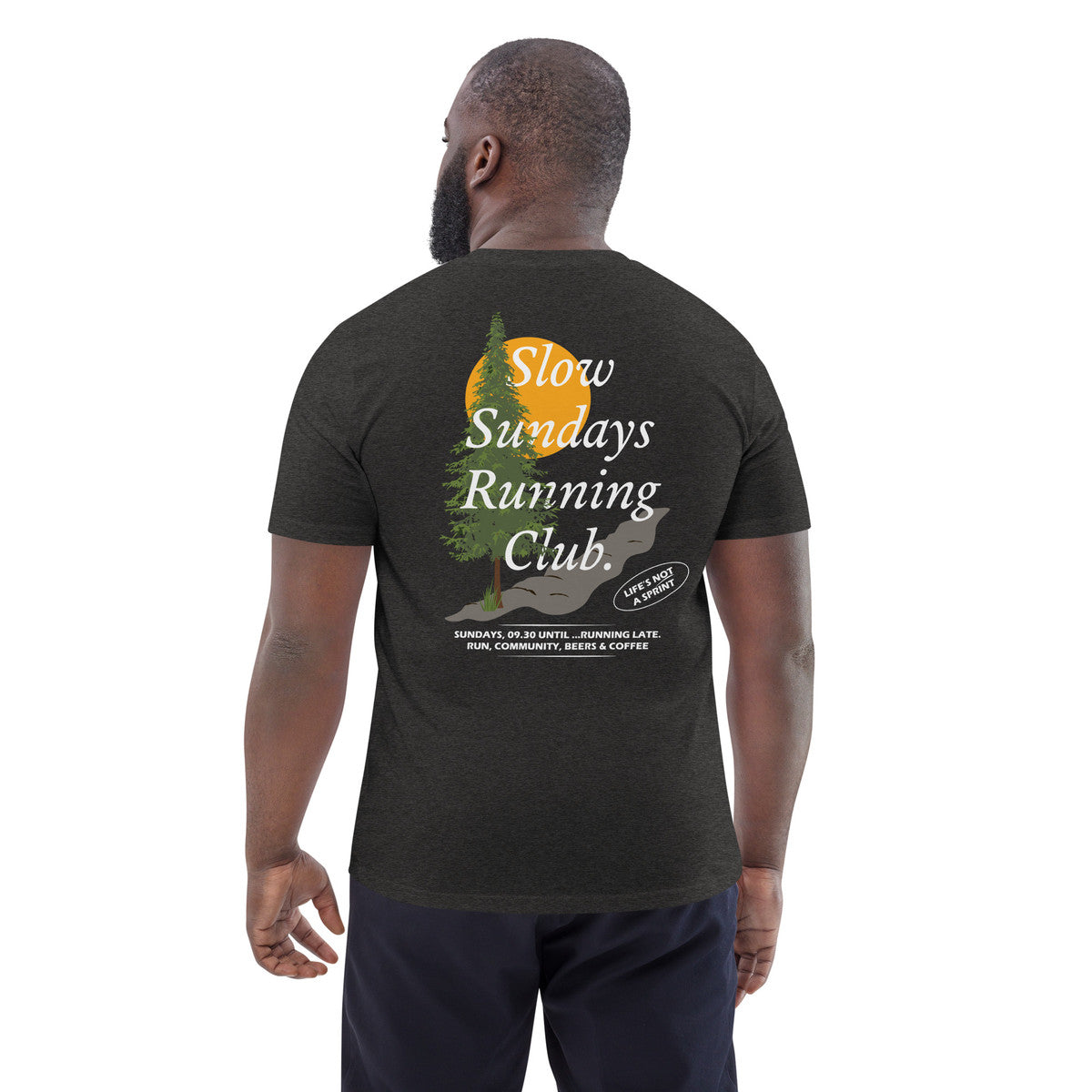 Mountain Pine Slow Sundays Running Club Organic Cotton T-Shirt