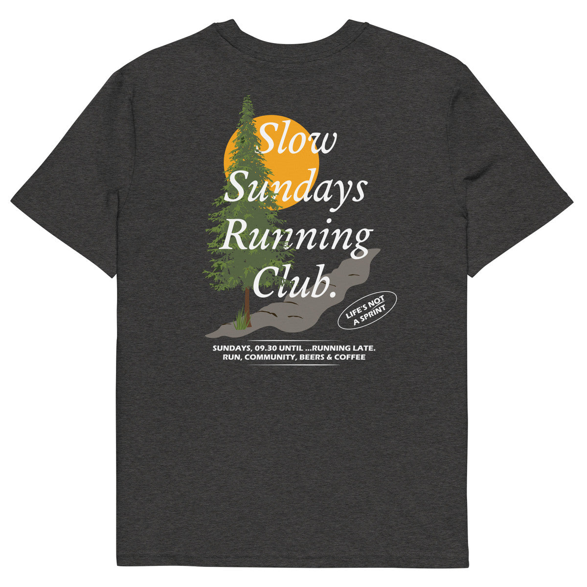 Mountain Pine Slow Sundays Running Club Organic Cotton T-Shirt