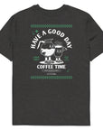 GUSTATORY Have A Good Day Organic Cotton Embroidered T-Shirt