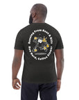 GUSTATORY Coffee Over Bills Organic Cotton Embroidered T-Shirt