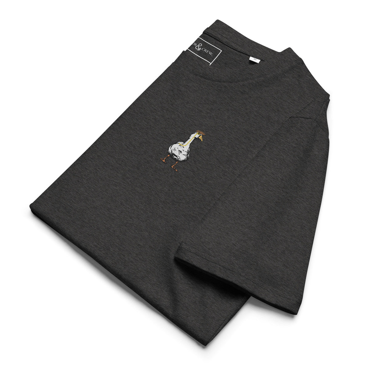Dapper Duck Actual Life Organic Cotton Embroidered T-Shirt