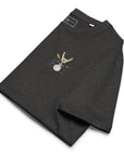 The Drummer Monkey Organic Cotton Embroidered T-Shirt