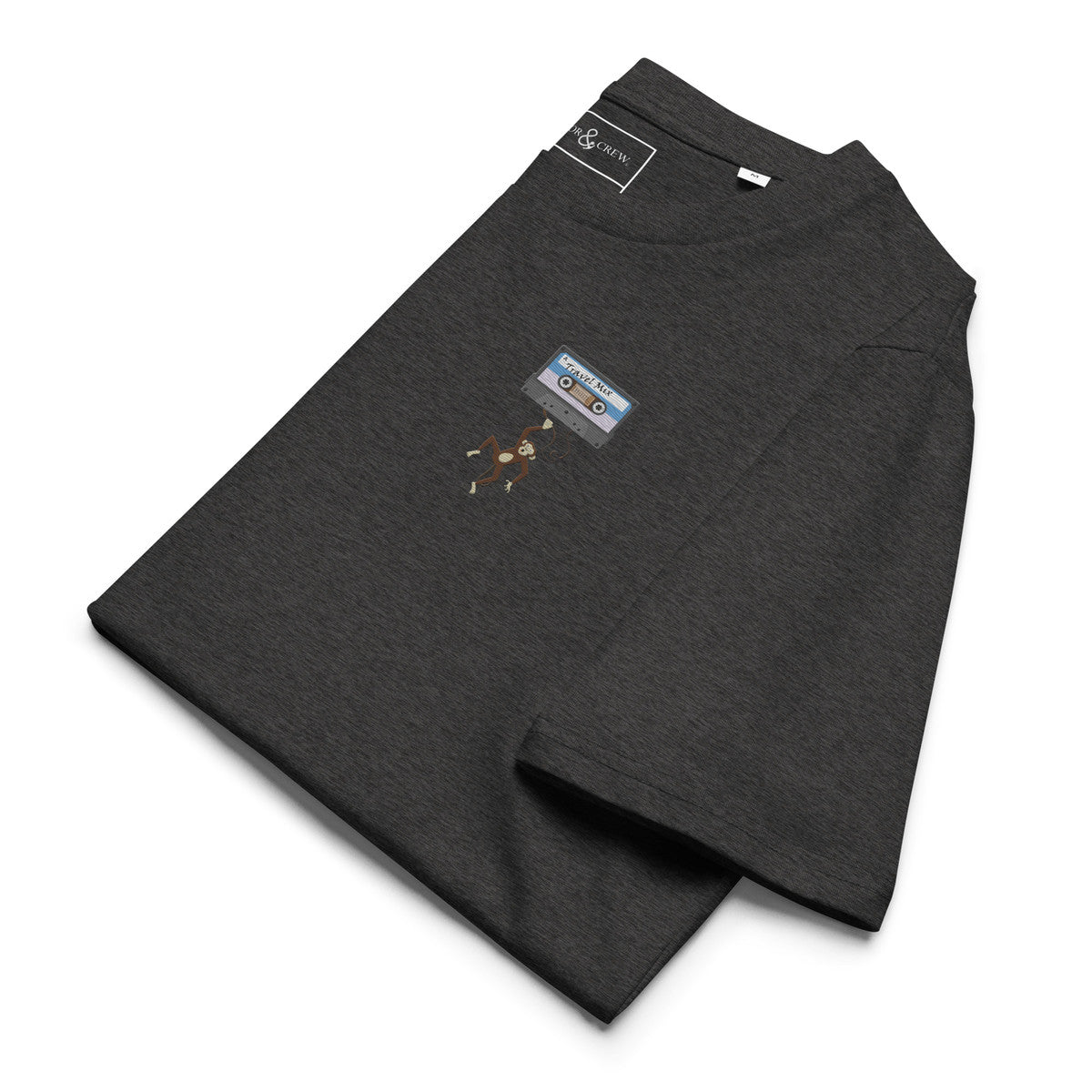 The Cassette Monkey Organic Cotton Embroidered T-Shirt