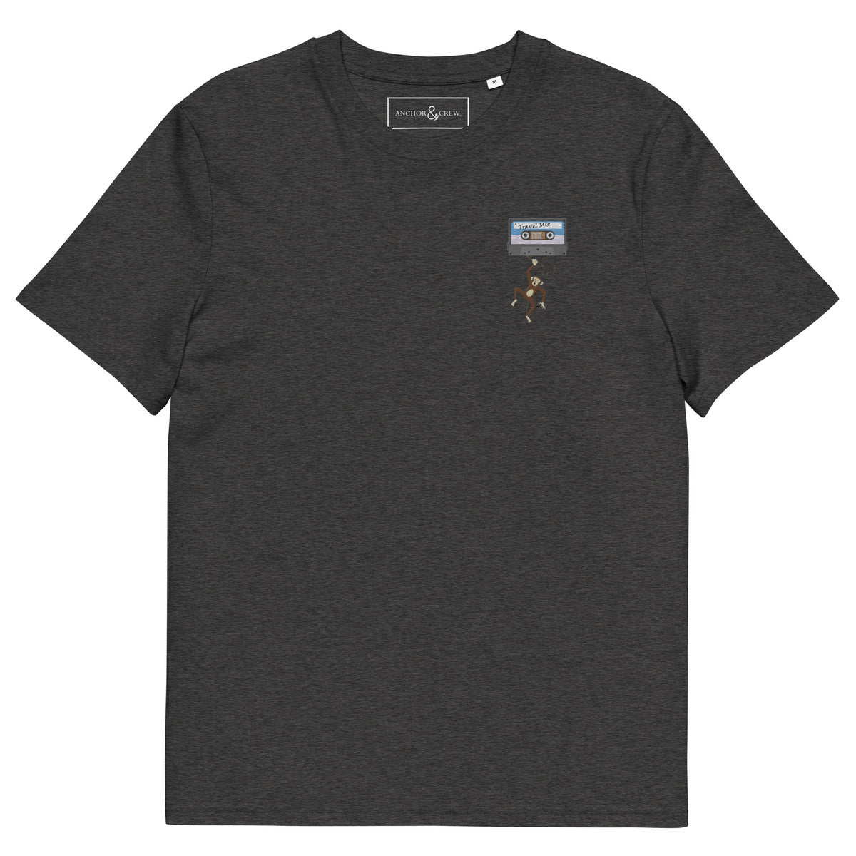 The Cassette Monkey Organic Cotton Embroidered T-Shirt