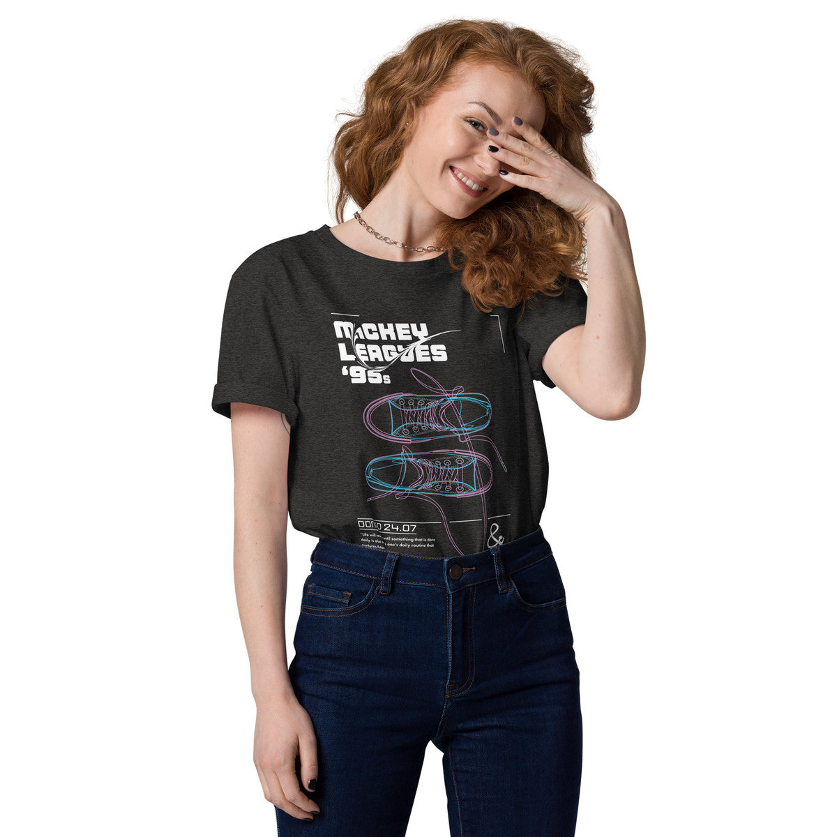 Mickey Leagues 95s Hi Tops Archives Organic Cotton T-Shirt