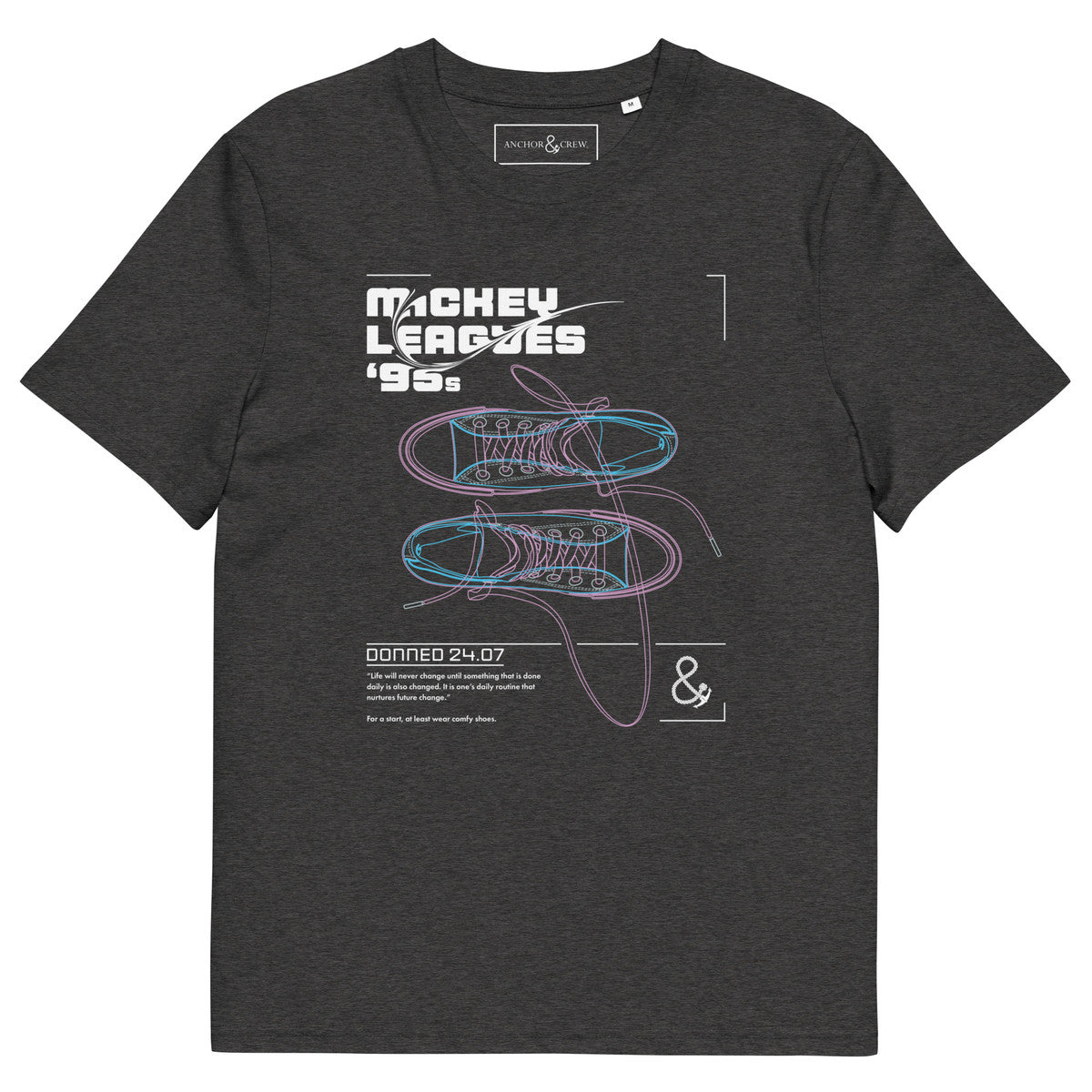 Mickey Leagues 95s Hi Tops Archives Organic Cotton T-Shirt