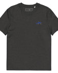 Shark Gone Swimming In The Wild Organic Cotton Embroidered T-Shirt