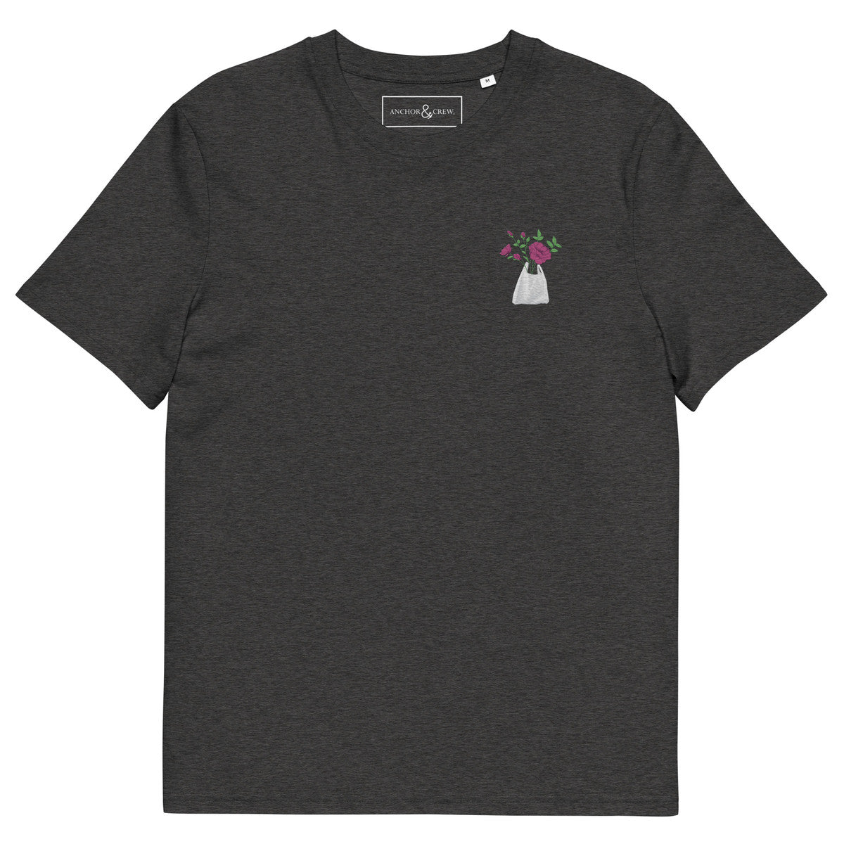 Peony Garden Dystopia Organic Cotton Embroidered T-Shirt