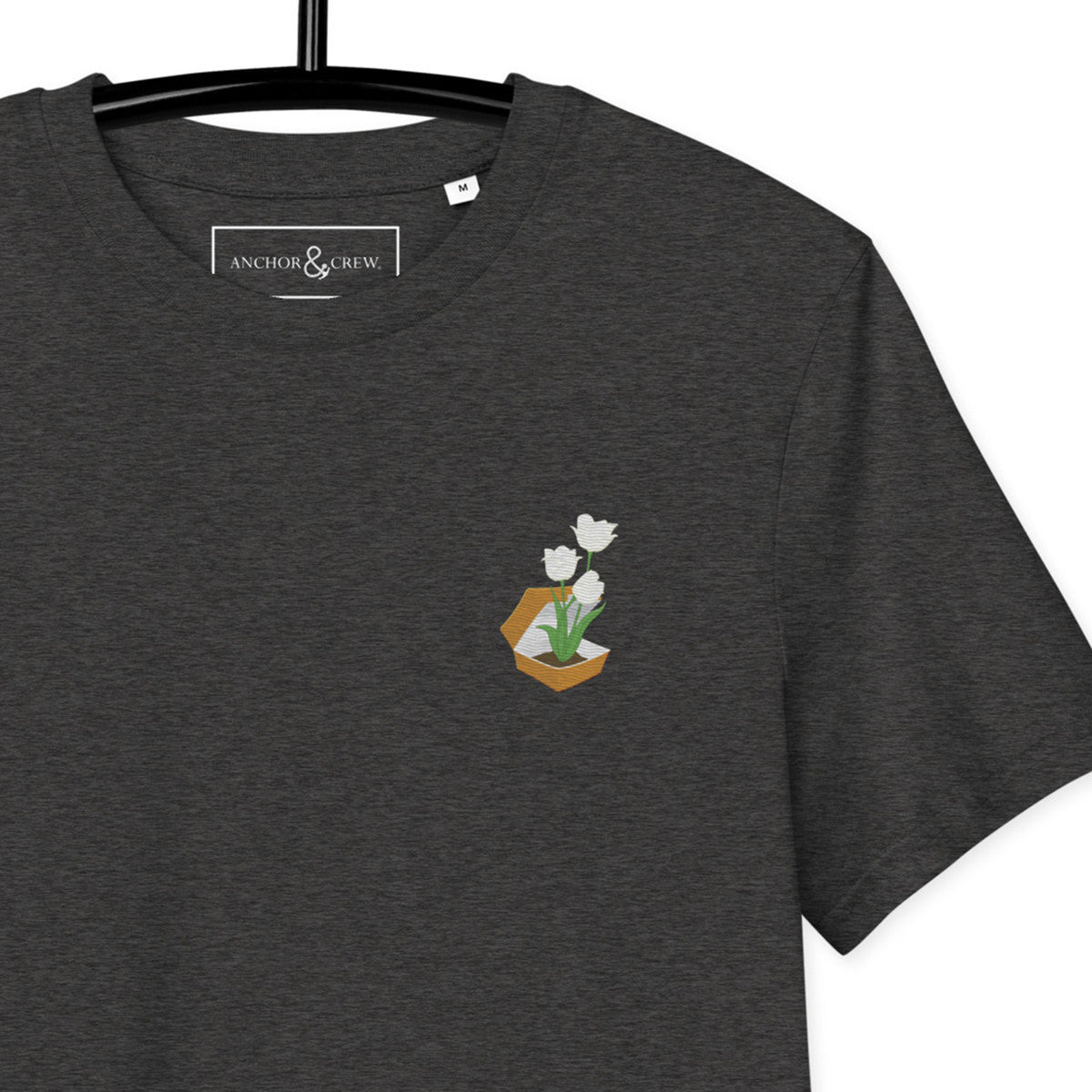 Tulip Garden Dystopia Organic Cotton Embroidered T-Shirt