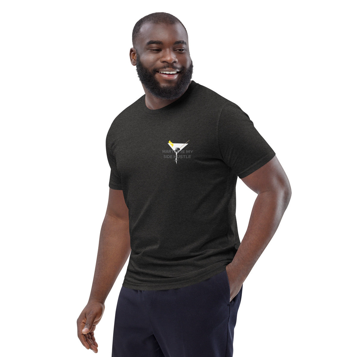 Martini Is My Side Hustle Club Organic Cotton T-Shirt