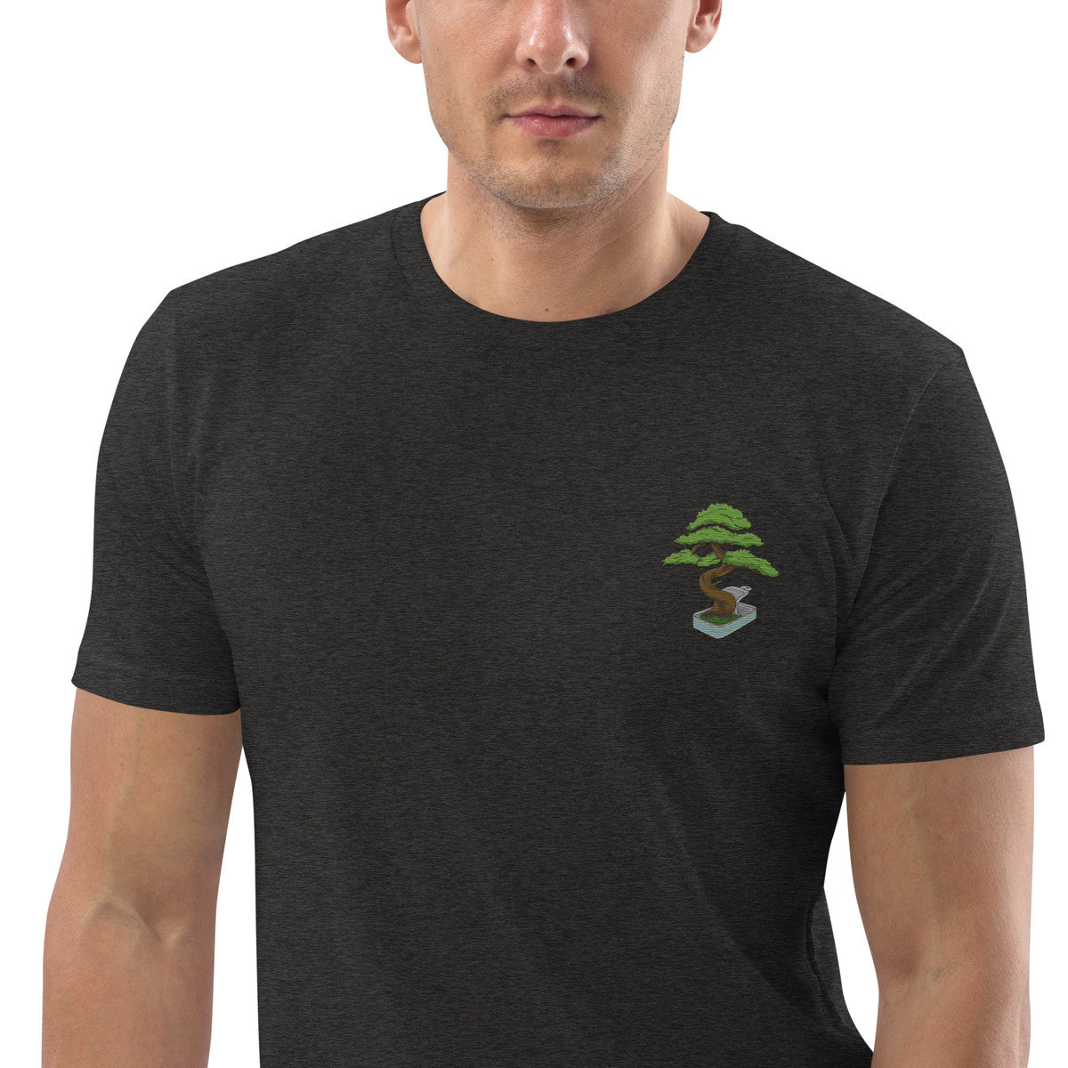 Bonsai Garden Dystopia Organic Cotton Embroidered T-Shirt