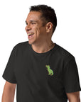 T-Rex Snap Dancin' In The Wild Organic Cotton Embroidered T-Shirt